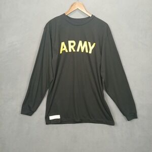 Unicor US Army Physical Fitness Uniform T Shirt Mens Medium Black Graphic Casual